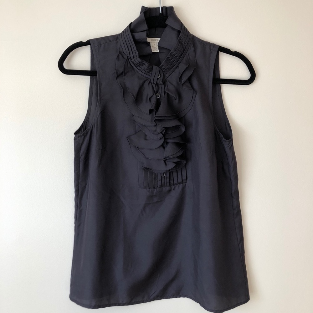 [J. Crew] Ruffled Top